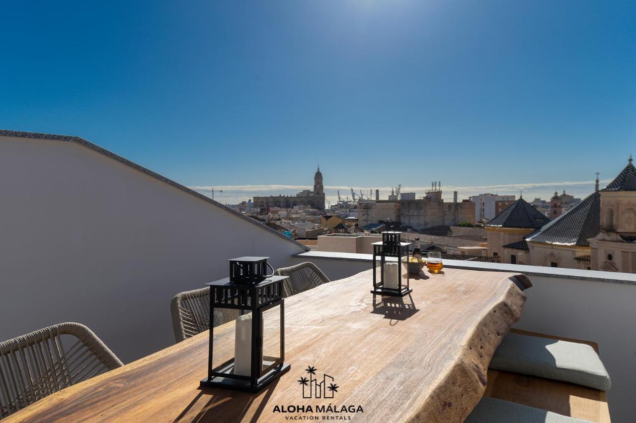 Luxury Duplex With Pool And Padel Court In Town Apartment Málaga Exterior foto